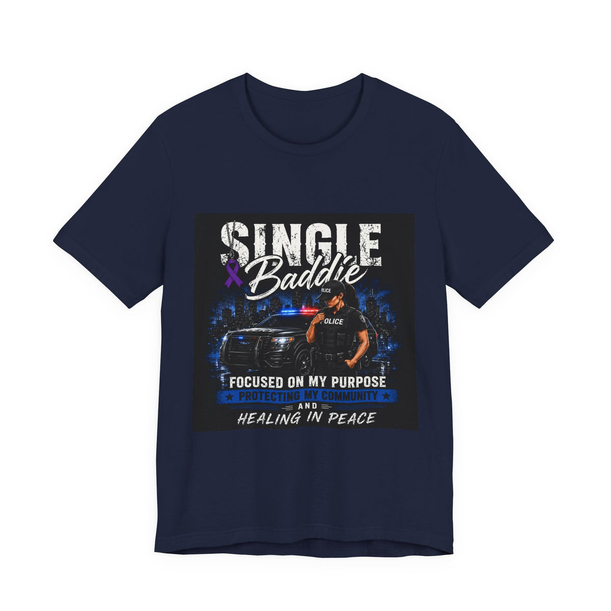 Single Baddie Tee - "Focused on My Purpose" Inspirational Graphic Shirt