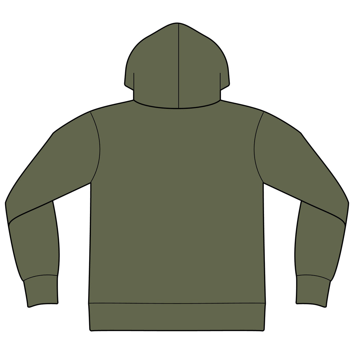 Unisex Sponge Fleece Drop Shoulder Hoodie Sweatshirt