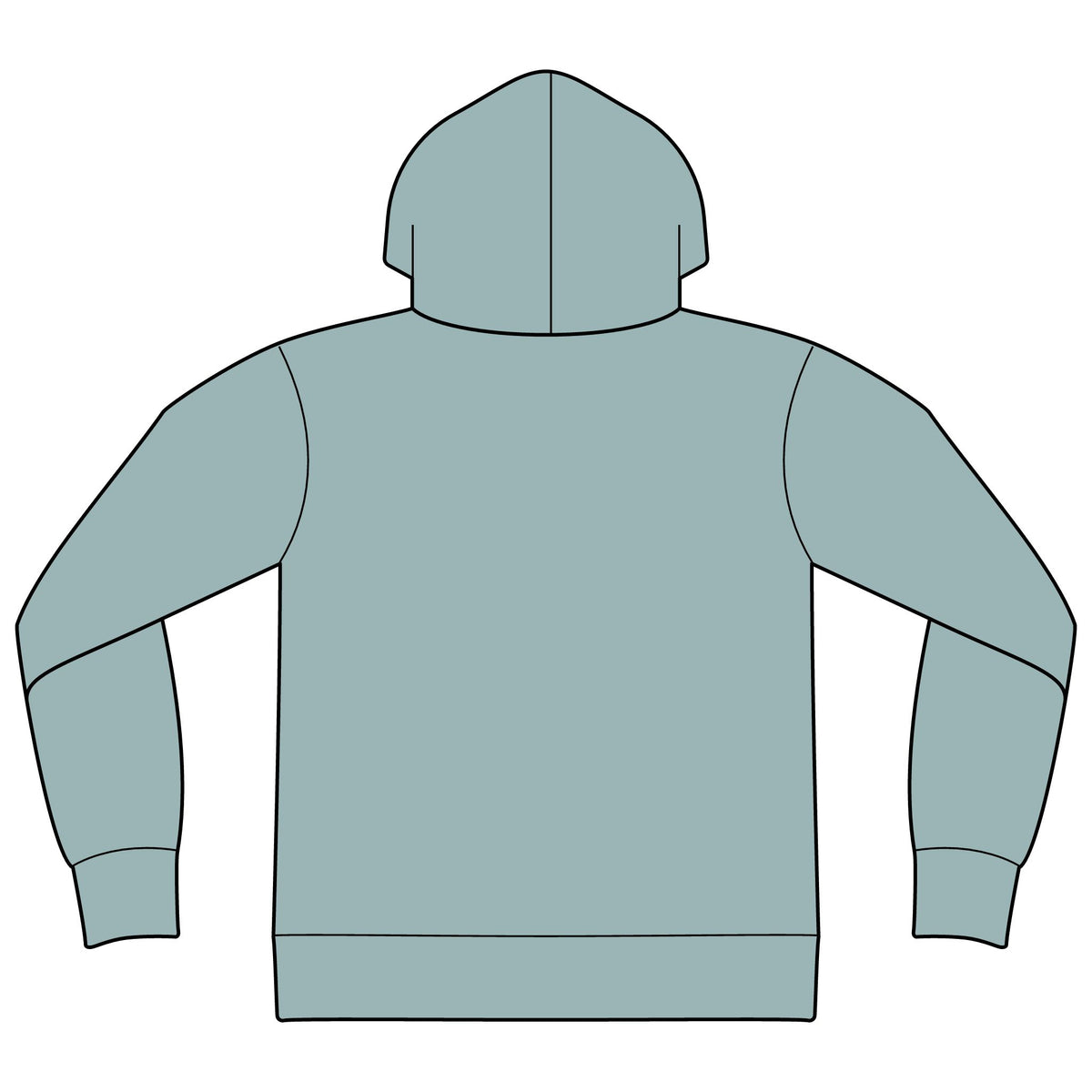 Unisex Sponge Fleece Drop Shoulder Hoodie Sweatshirt