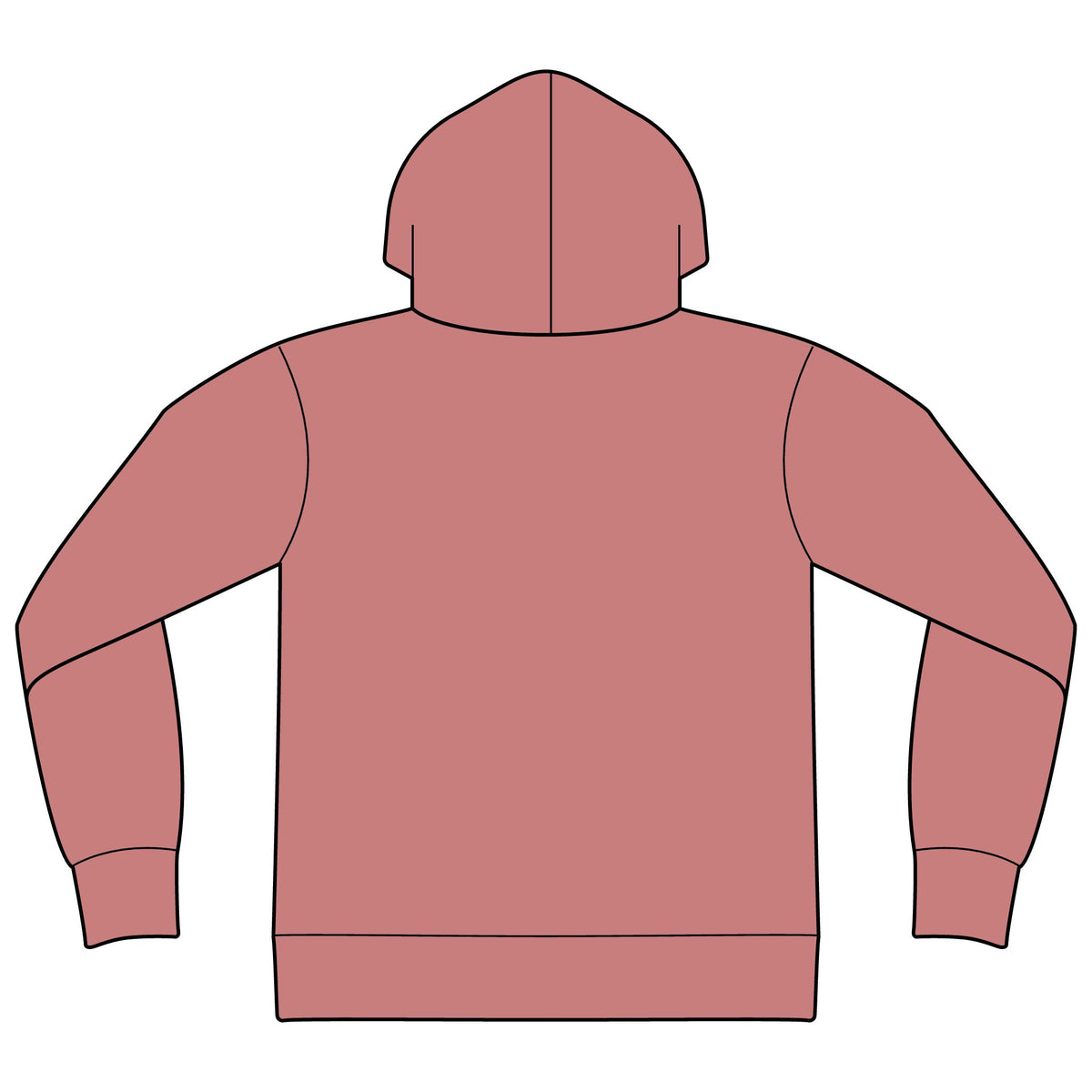 Unisex Sponge Fleece Drop Shoulder Hoodie Sweatshirt