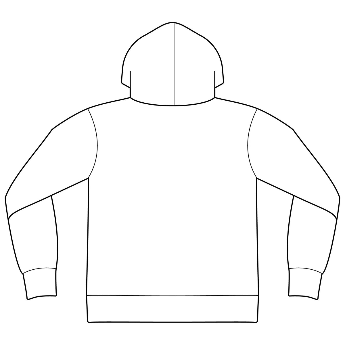 Unisex Sponge Fleece Drop Shoulder Hoodie Sweatshirt