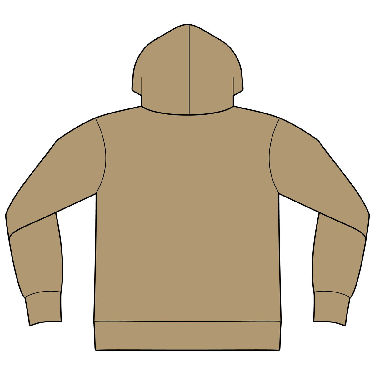 Unisex Sponge Fleece Drop Shoulder Hoodie Sweatshirt