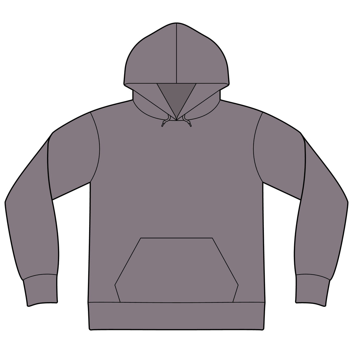 Unisex Sponge Fleece Drop Shoulder Hoodie Sweatshirt