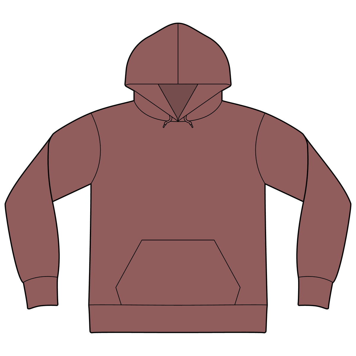 Unisex Sponge Fleece Drop Shoulder Hoodie Sweatshirt