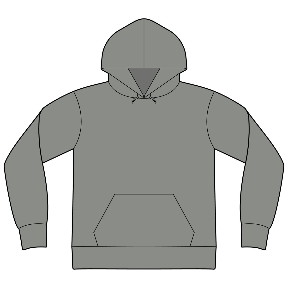 Unisex Sponge Fleece Drop Shoulder Hoodie Sweatshirt