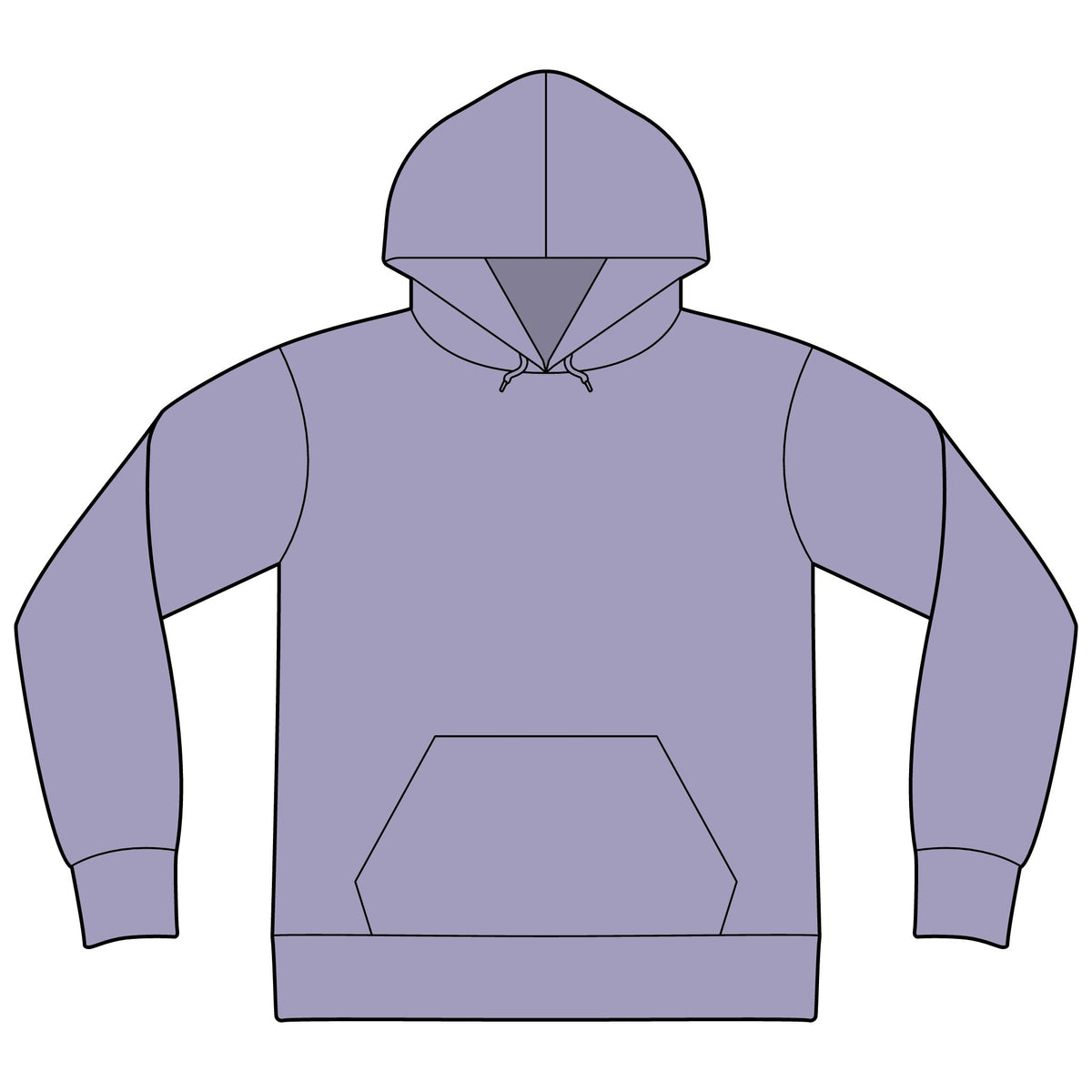 Unisex Sponge Fleece Drop Shoulder Hoodie Sweatshirt