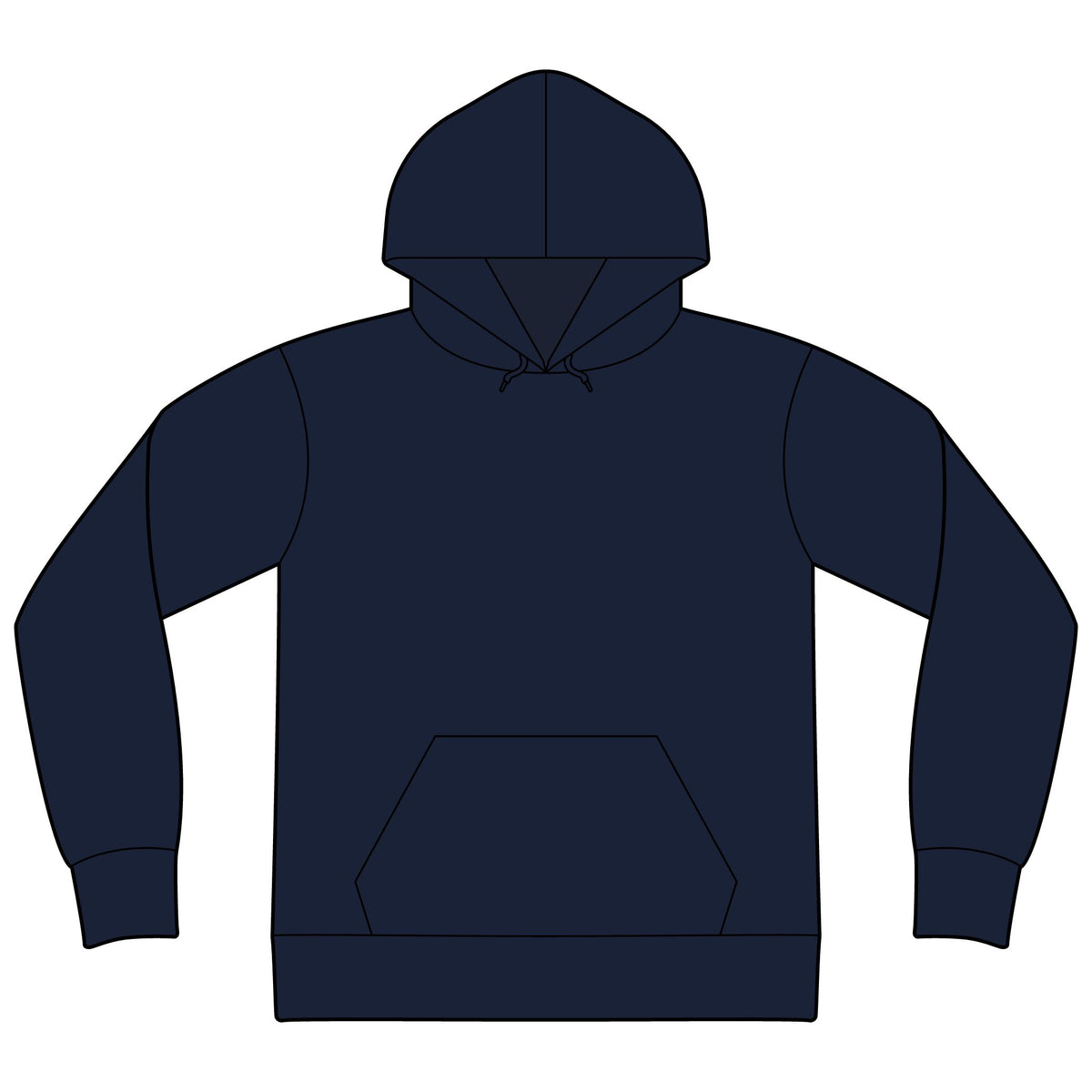 Unisex Sponge Fleece Drop Shoulder Hoodie Sweatshirt