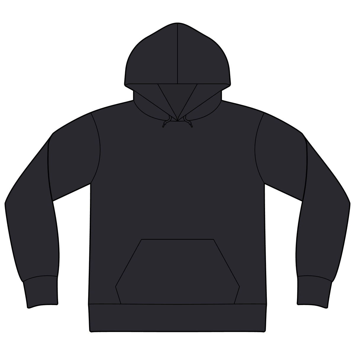 Unisex Sponge Fleece Drop Shoulder Hoodie Sweatshirt