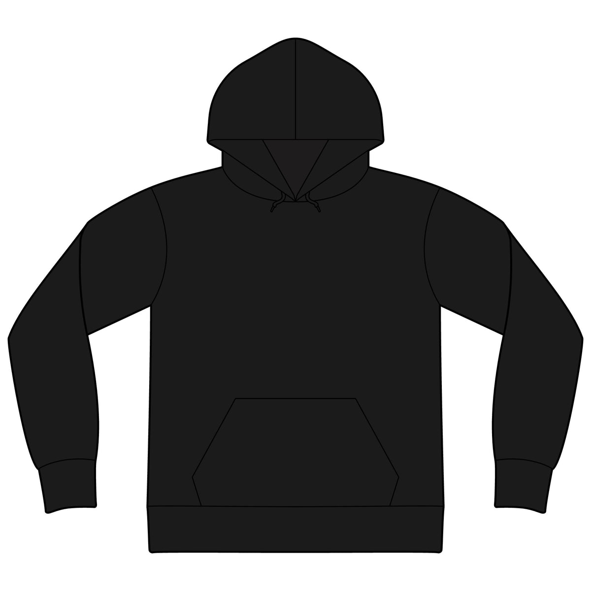 Unisex Sponge Fleece Drop Shoulder Hoodie Sweatshirt