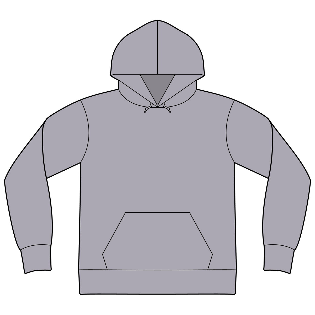 Unisex Sponge Fleece Drop Shoulder Hoodie Sweatshirt