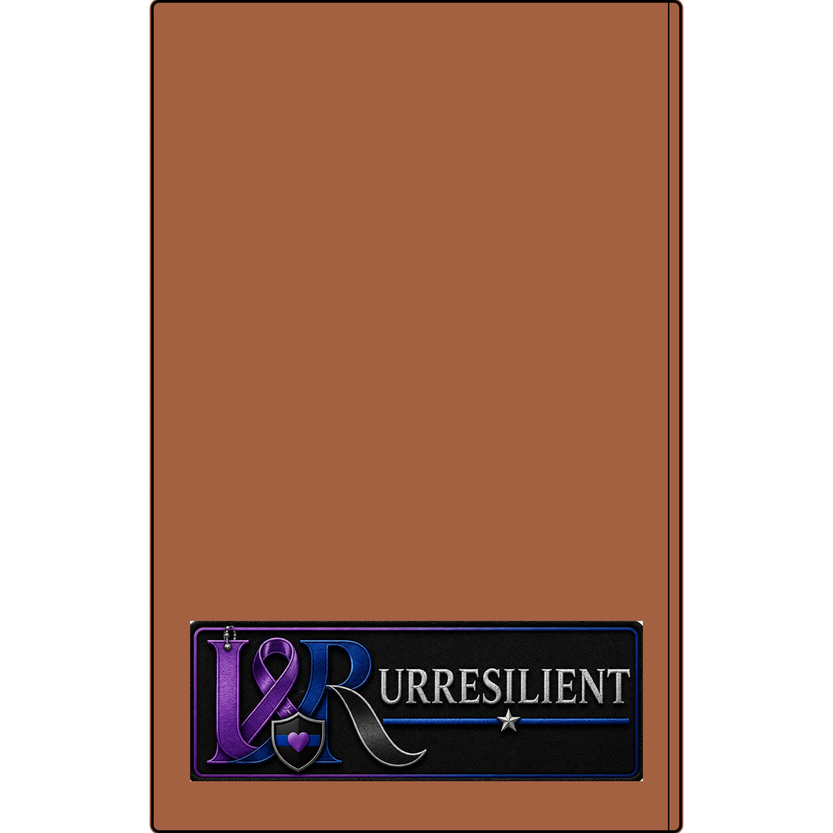 Urresilient Vegan Leather Journal — Engraved Police Tribute Notebook