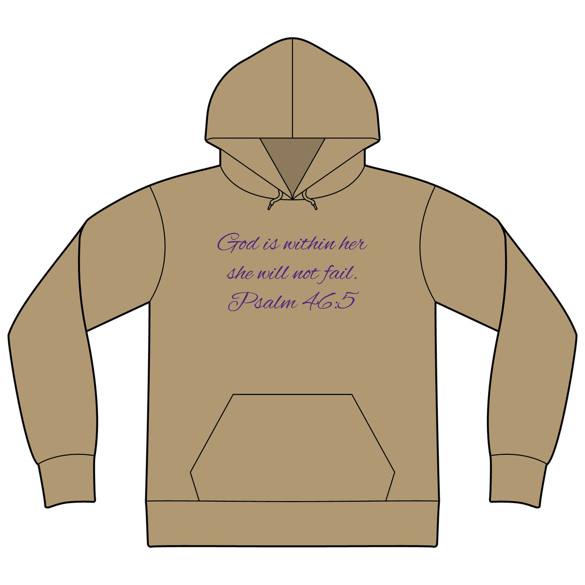 Unisex Sponge Fleece Drop Shoulder Hoodie Sweatshirt
