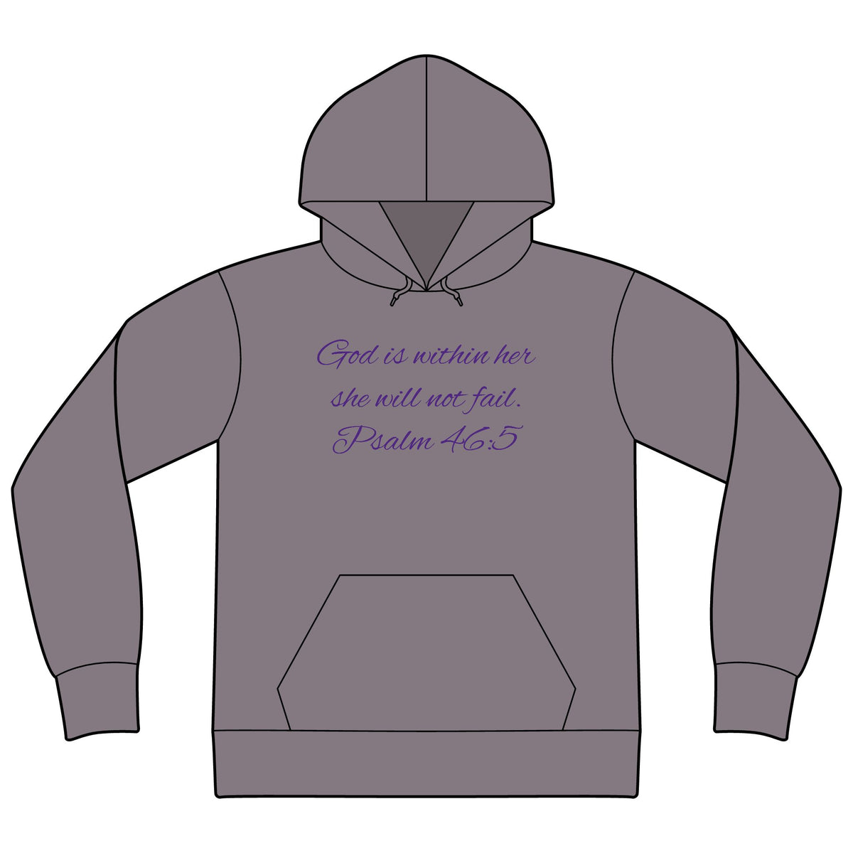 Unisex Sponge Fleece Drop Shoulder Hoodie Sweatshirt