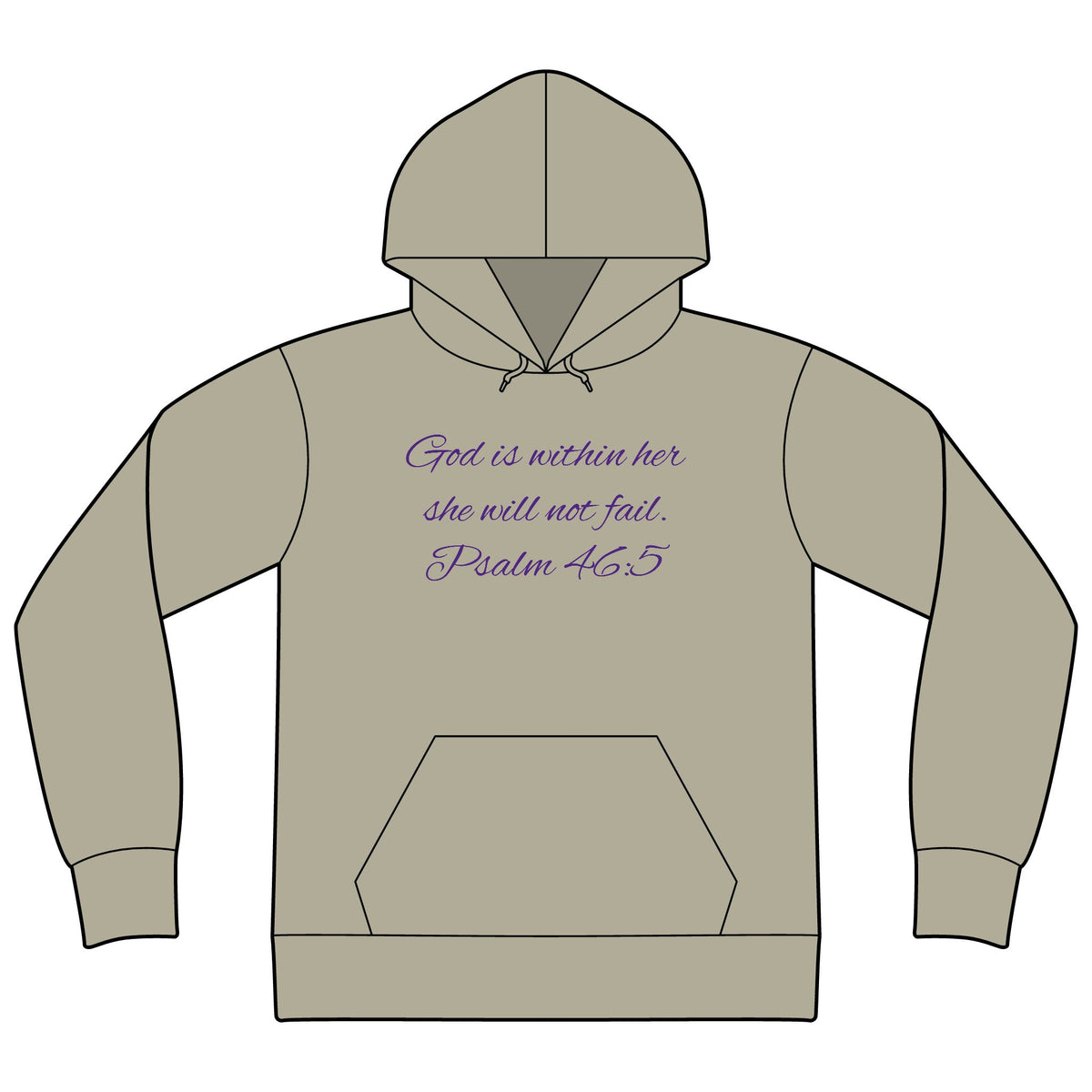 Unisex Sponge Fleece Drop Shoulder Hoodie Sweatshirt