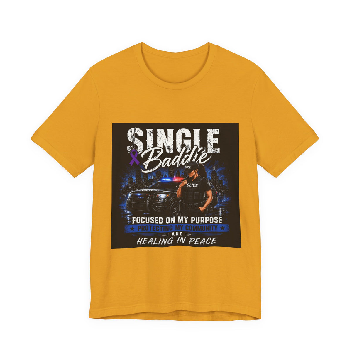 Single Baddie Tee - "Focused on My Purpose" Inspirational Graphic Shirt