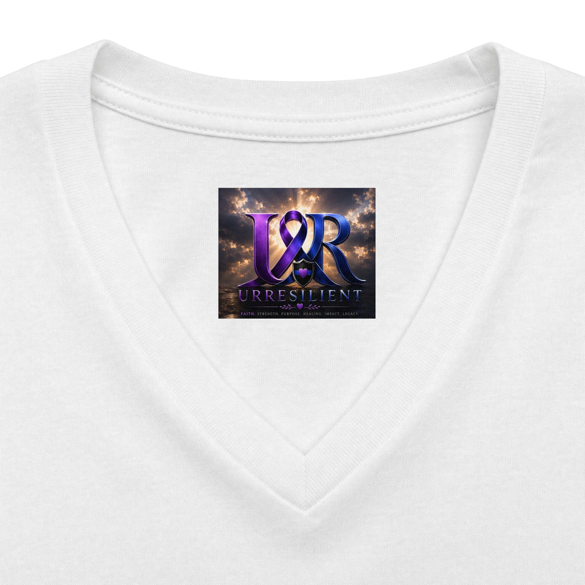 Women's Relaxed Heather CVC V-Neck Tee