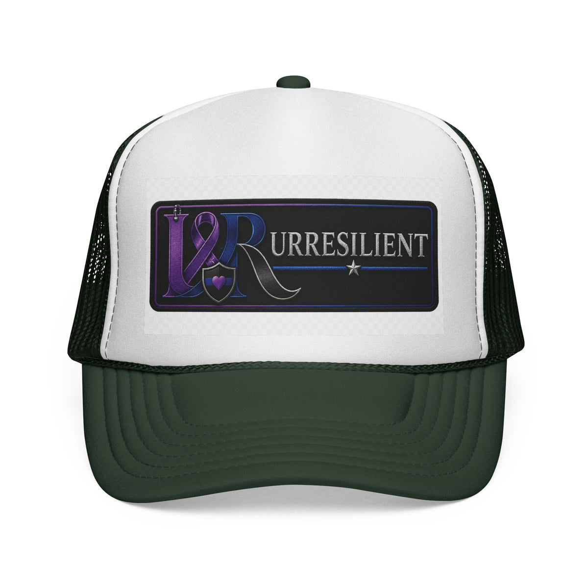 Resilient Ribbon Trucker Hat — 'Rurresilient' Purple Awareness Cap