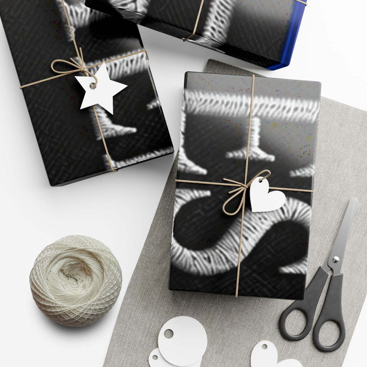 Resilient Ribbon Black & Purple Gift Wrap Paper – 'Unrressilent' Motivational Wrapping Sheets