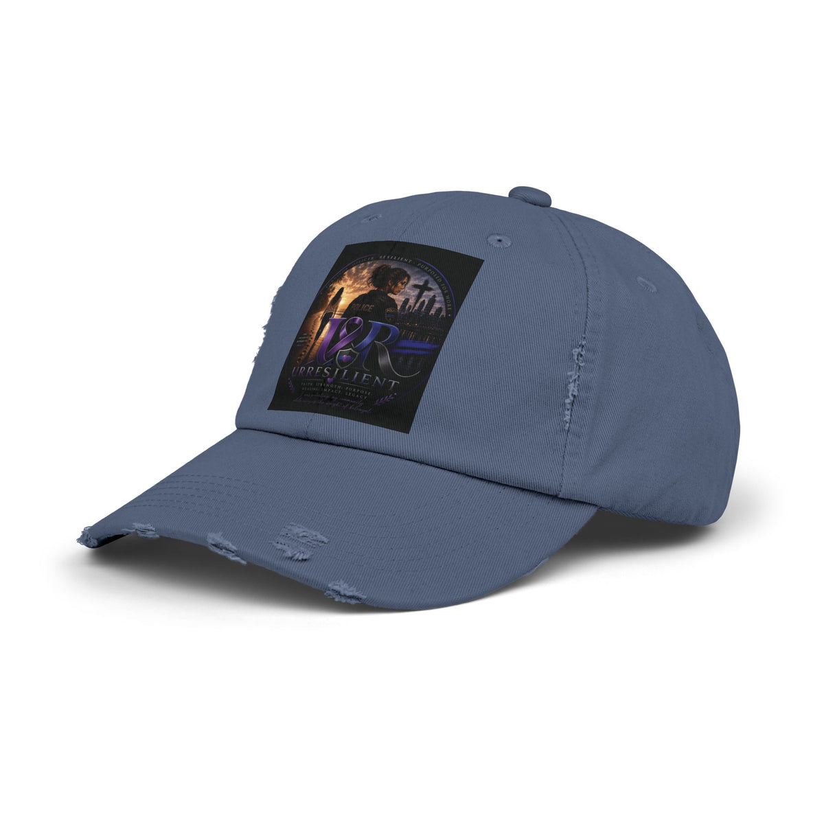 Distressed Baseball Cap — Retro Sci‑Fi Poster Design