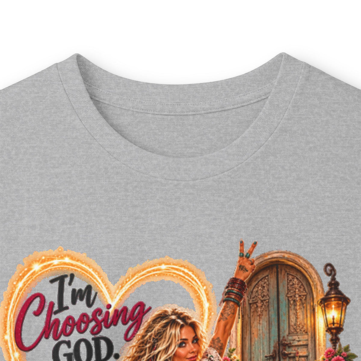 Faithful Journey Long Sleeve Tee — "The Road to God" Inspirational Christian Shirt