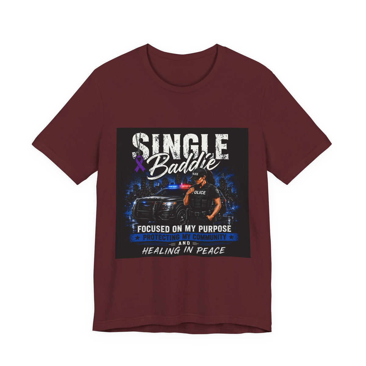 Single Baddie Tee - "Focused on My Purpose" Inspirational Graphic Shirt