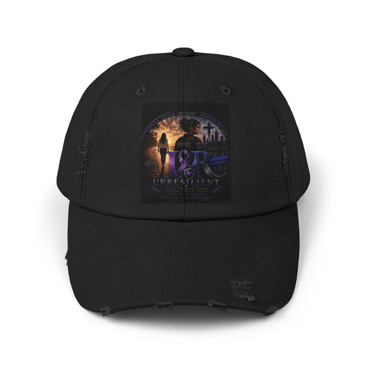 Distressed Baseball Cap — Retro Sci‑Fi Poster Design