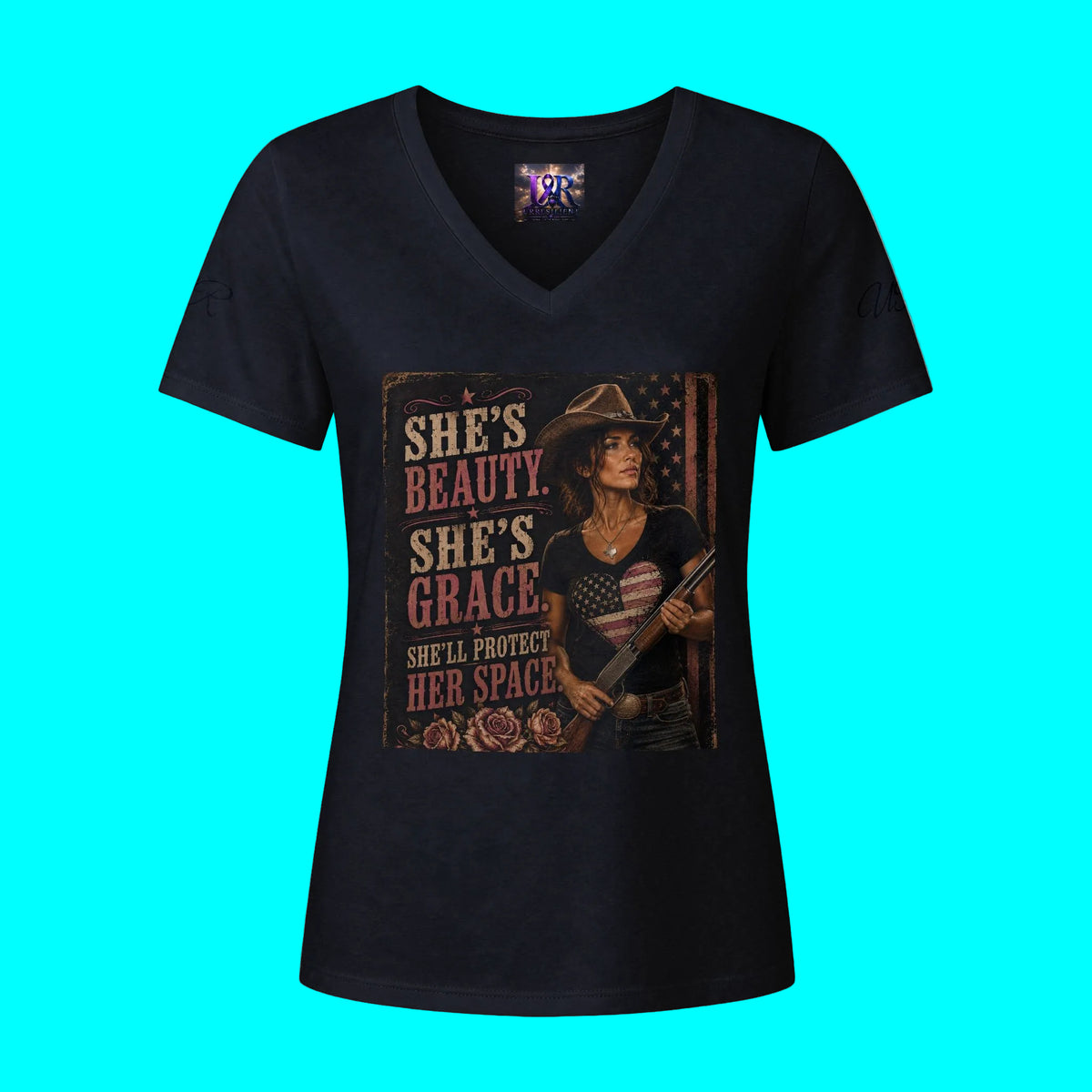 Women's Relaxed Heather CVC V-Neck Tee
