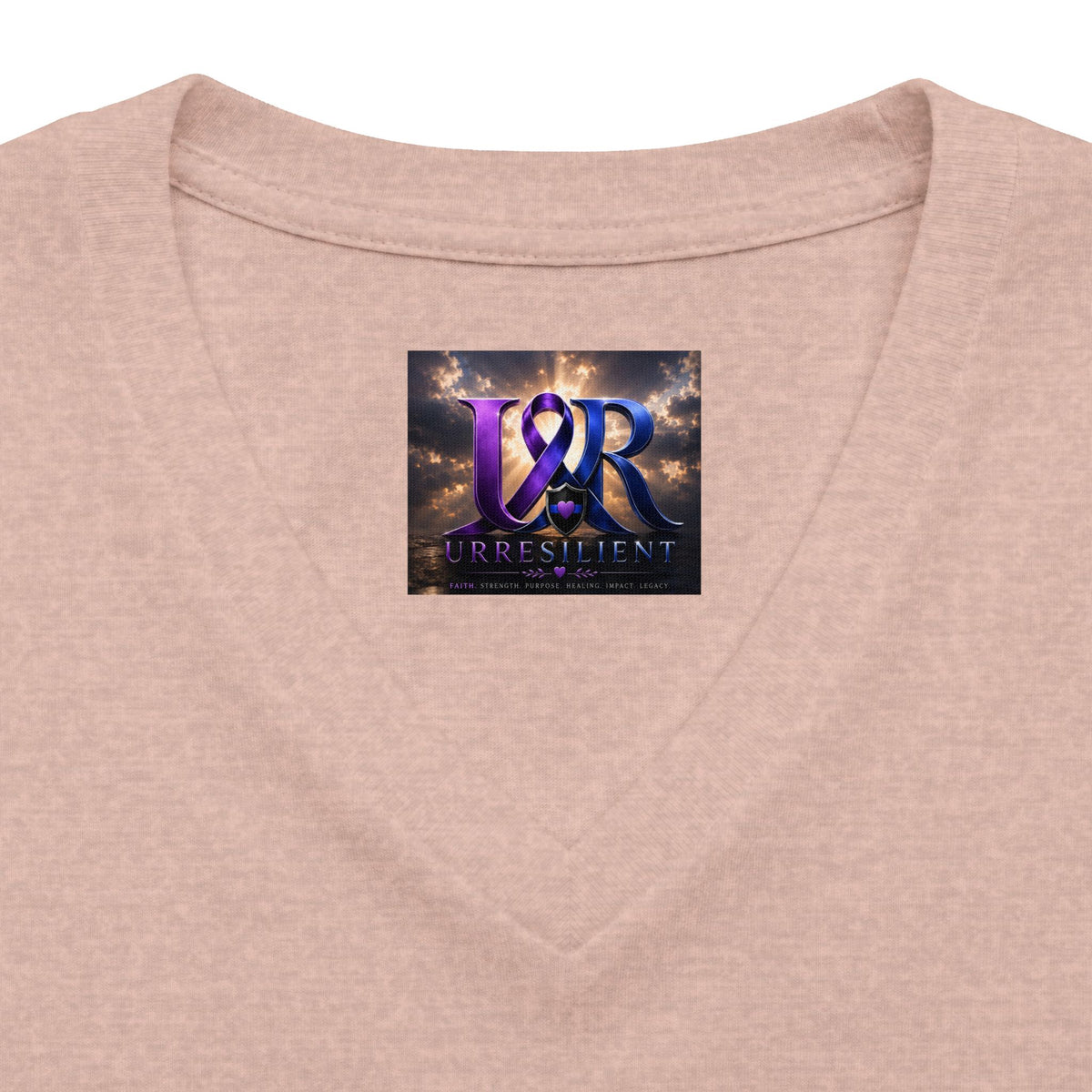 Women's Relaxed Heather CVC V-Neck Tee