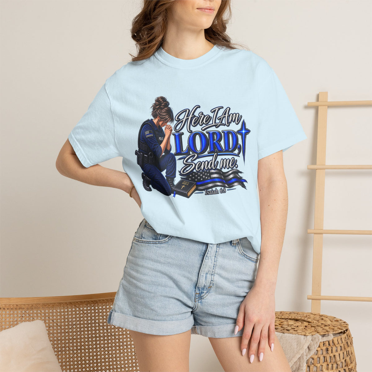 Here am I Lord, Send me! Police Officer Shirt