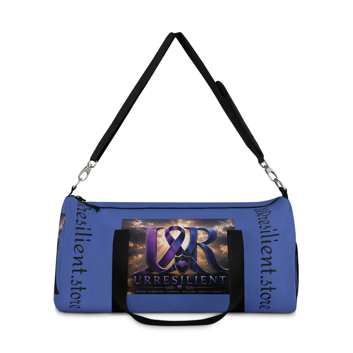 Resilient Story Duffel Bag — Inspirational 'UR' Logo Travel Gym Bag