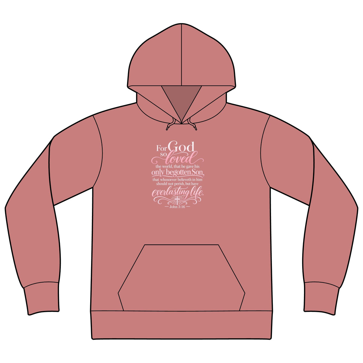 Unisex Sponge Fleece Drop Shoulder Hoodie Sweatshirt