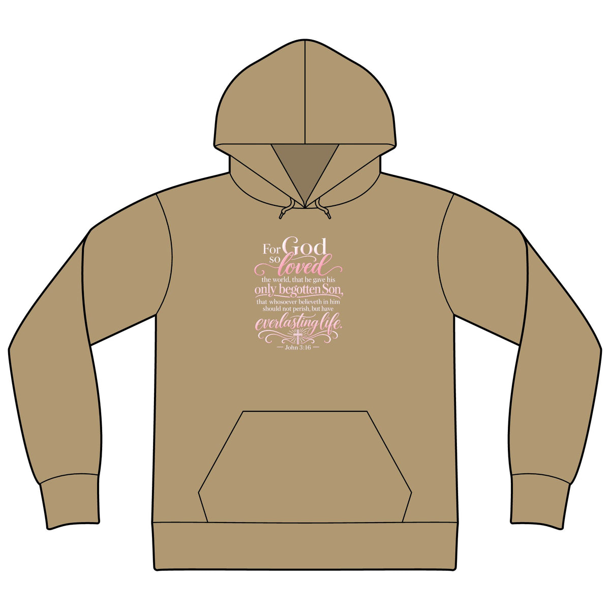 Unisex Sponge Fleece Drop Shoulder Hoodie Sweatshirt