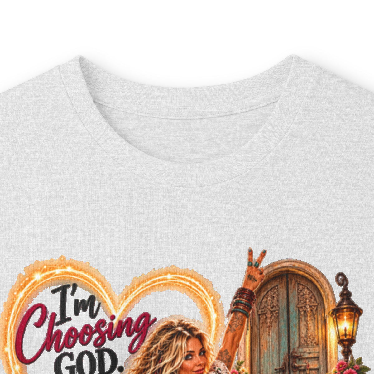 Faithful Journey Long Sleeve Tee — "The Road to God" Inspirational Christian Shirt