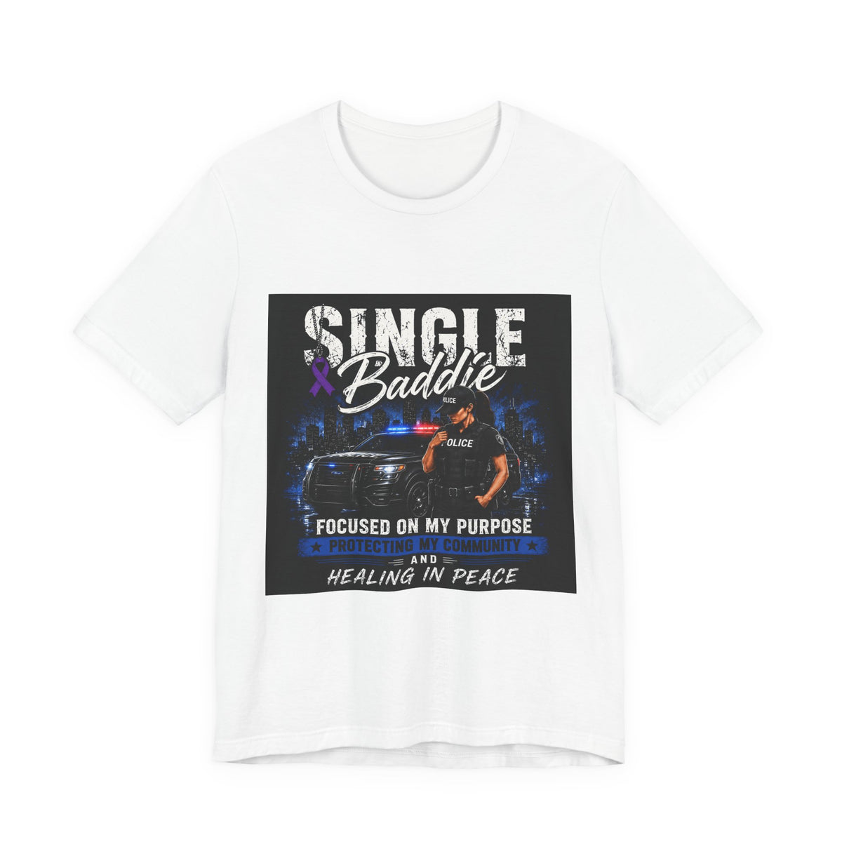 Single Baddie Tee - "Focused on My Purpose" Inspirational Graphic Shirt