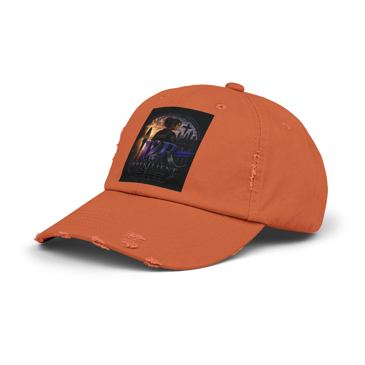 Distressed Baseball Cap — Retro Sci‑Fi Poster Design