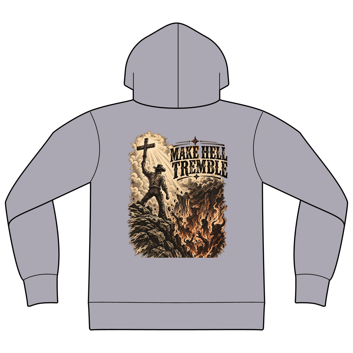 Unisex Sponge Fleece Drop Shoulder Hoodie Sweatshirt
