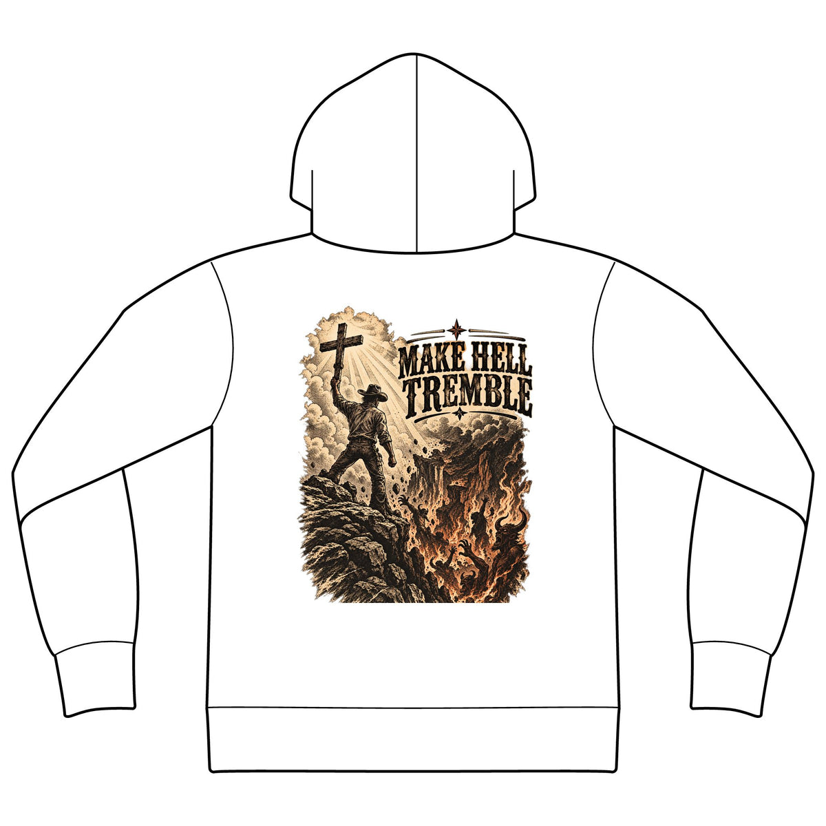 Unisex Sponge Fleece Drop Shoulder Hoodie Sweatshirt