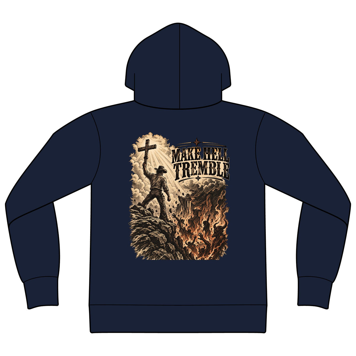 Unisex Sponge Fleece Drop Shoulder Hoodie Sweatshirt