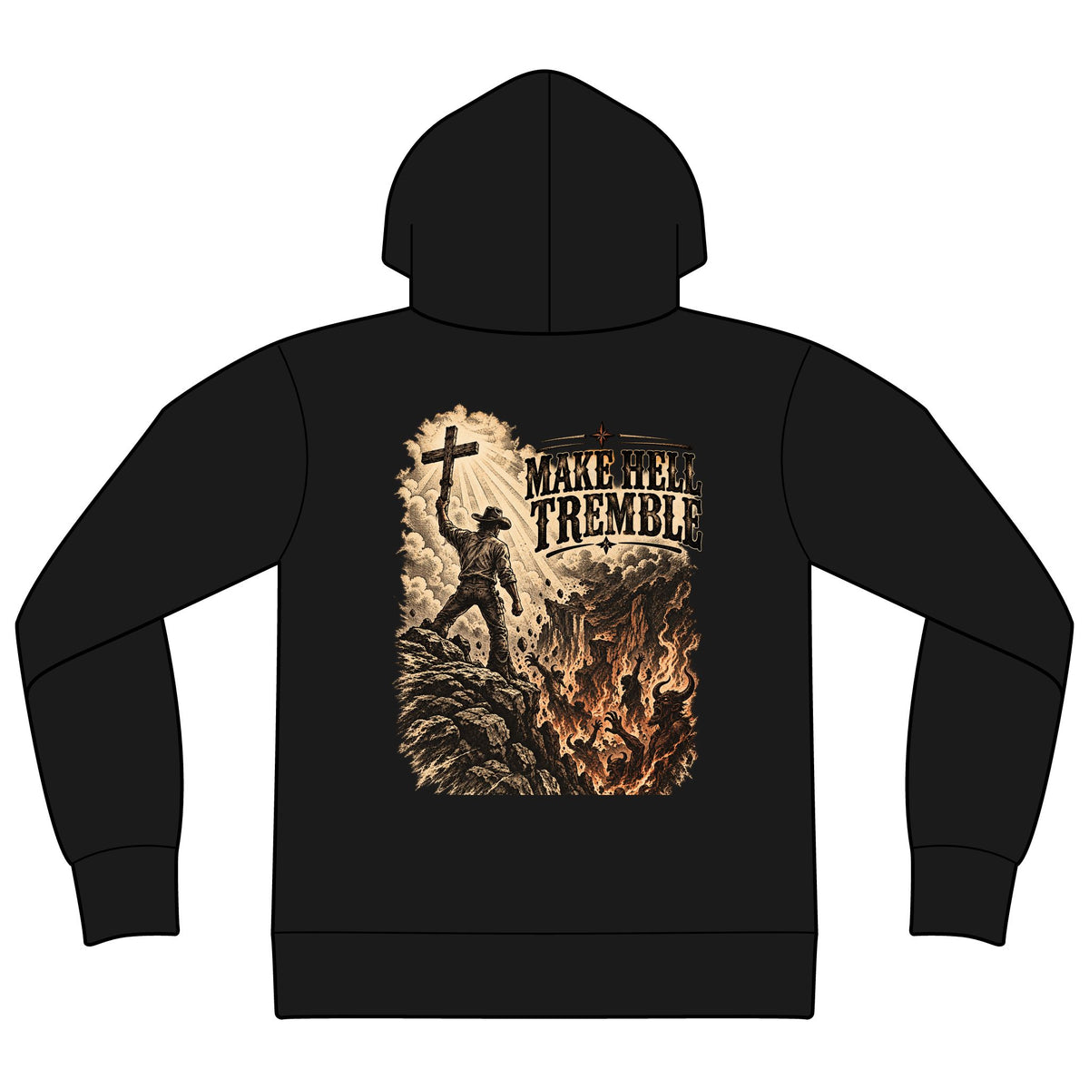 Unisex Sponge Fleece Drop Shoulder Hoodie Sweatshirt