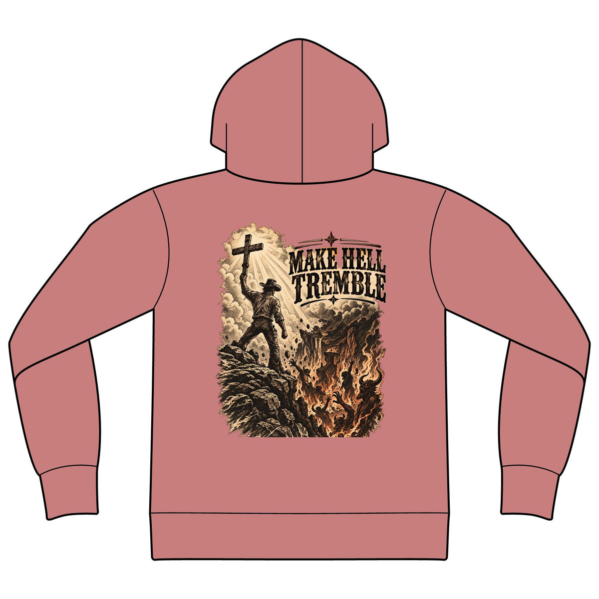 Unisex Sponge Fleece Drop Shoulder Hoodie Sweatshirt