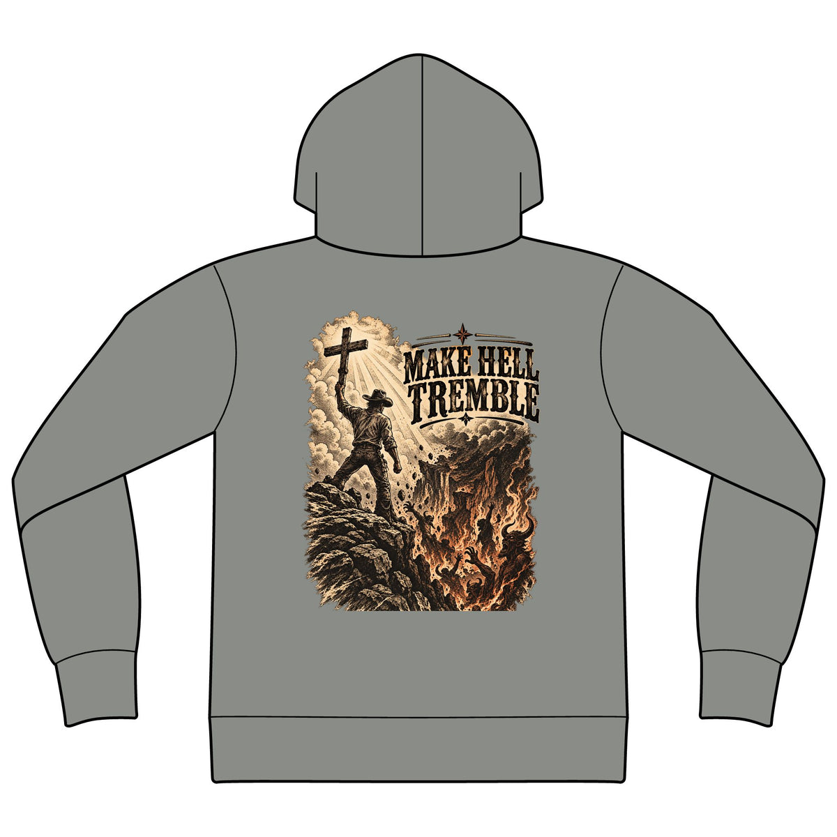 Unisex Sponge Fleece Drop Shoulder Hoodie Sweatshirt