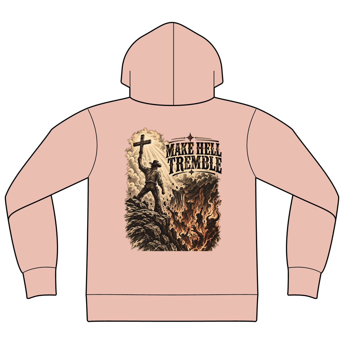 Unisex Sponge Fleece Drop Shoulder Hoodie Sweatshirt