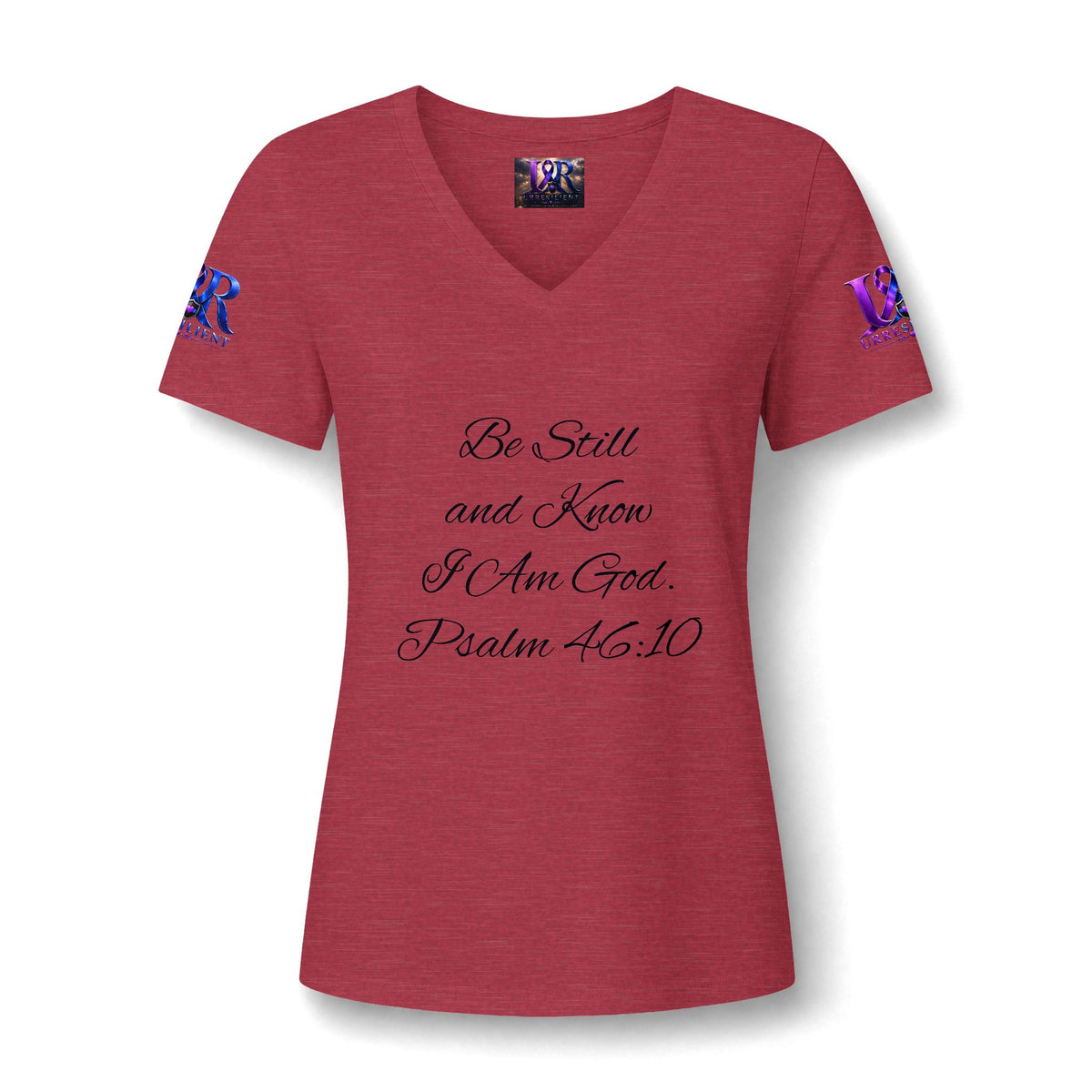 Women's Relaxed Heather CVC V-Neck Tee