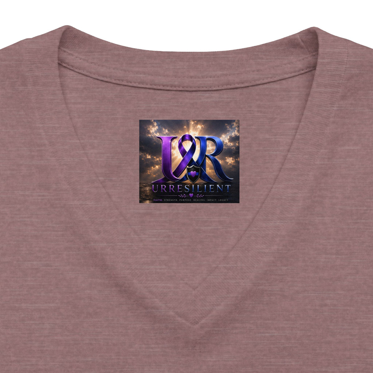 Women's Relaxed Heather CVC V-Neck Tee