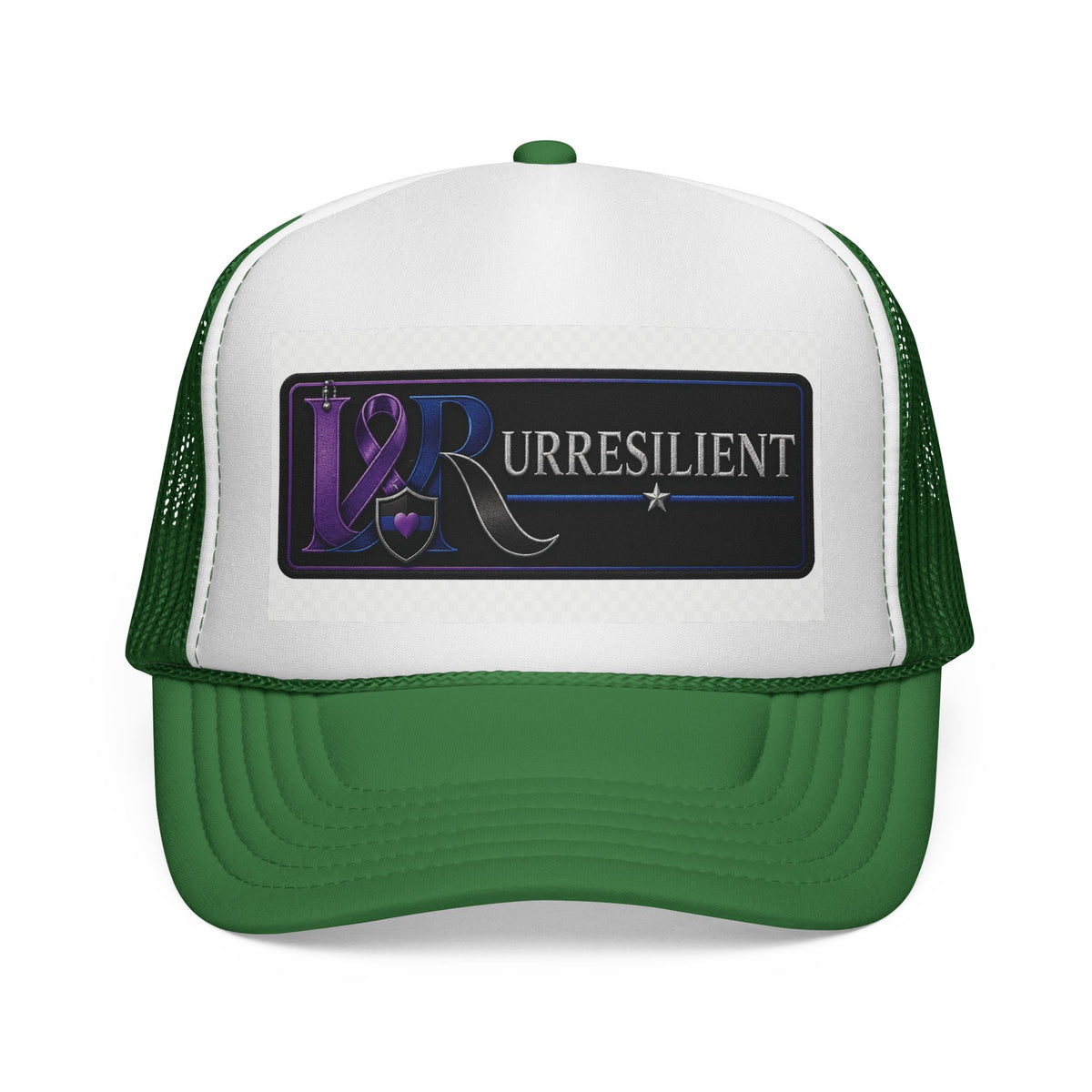 Resilient Ribbon Trucker Hat — 'Rurresilient' Purple Awareness Cap