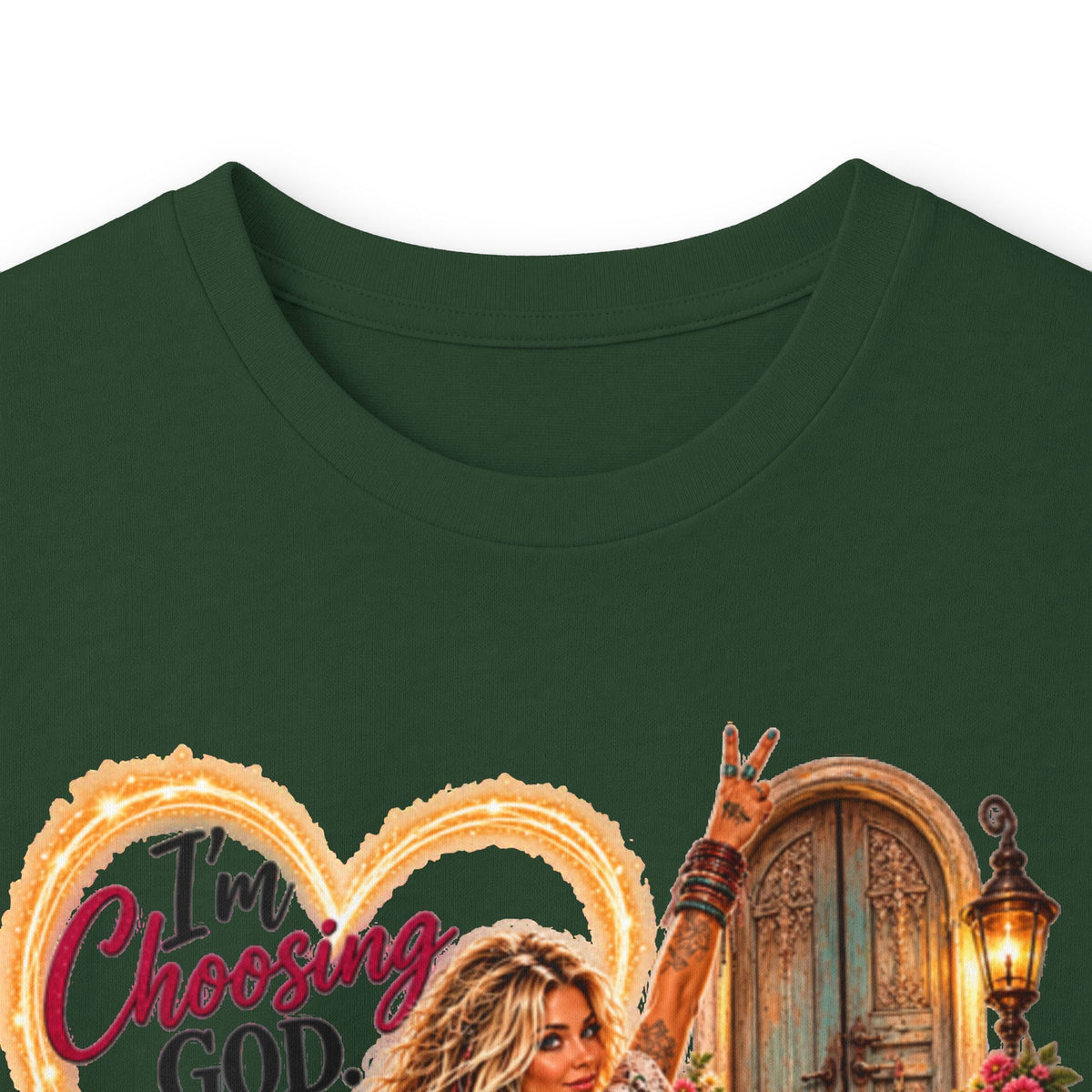 Faithful Journey Long Sleeve Tee — "The Road to God" Inspirational Christian Shirt