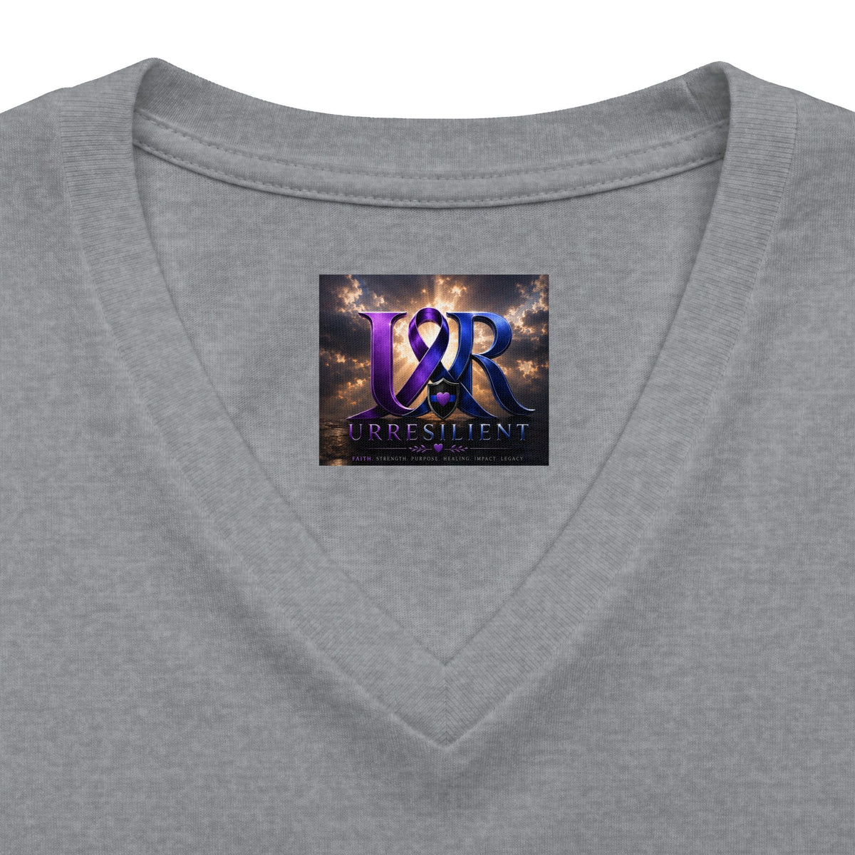 Women's Relaxed Heather CVC V-Neck Tee