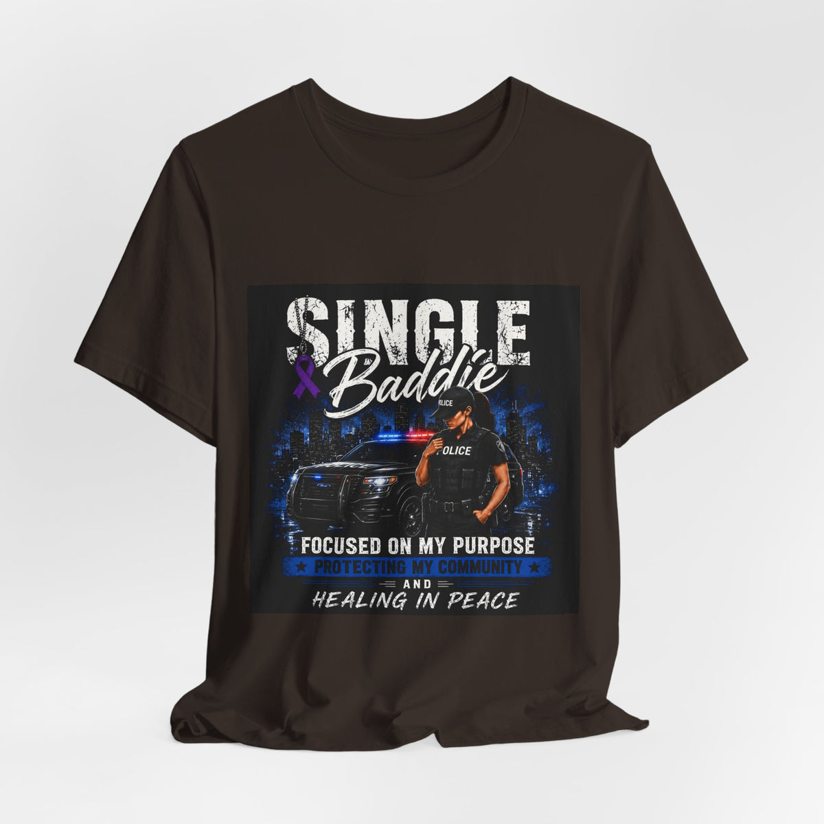 Single Baddie Tee - "Focused on My Purpose" Inspirational Graphic Shirt