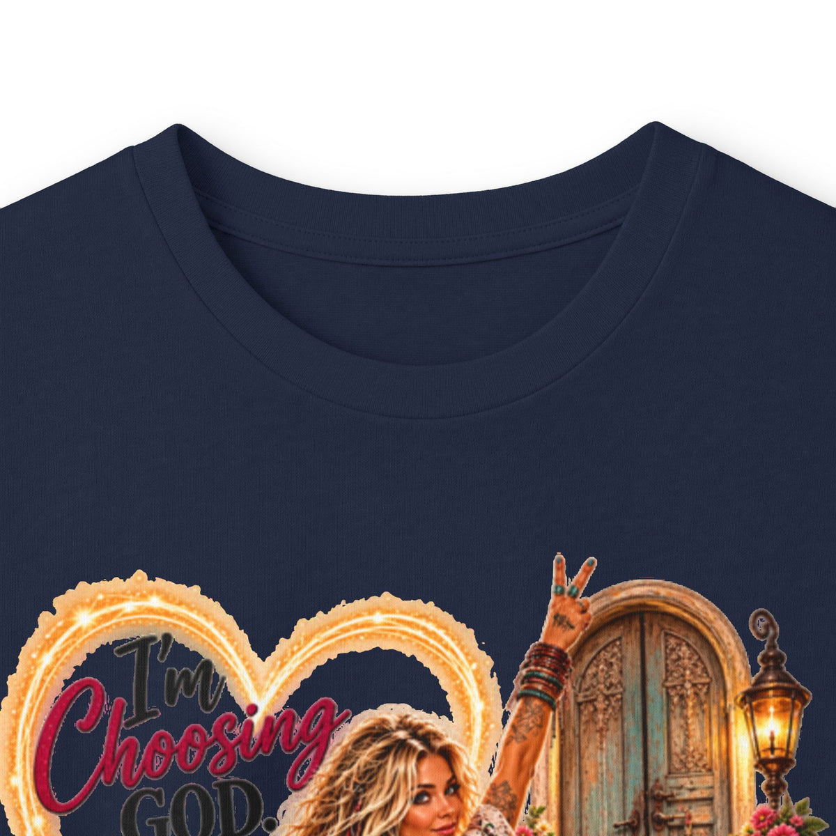 Faithful Journey Long Sleeve Tee — "The Road to God" Inspirational Christian Shirt