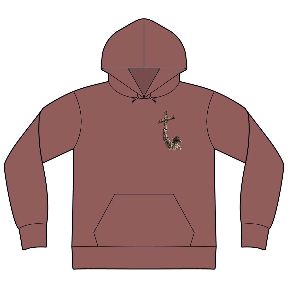 Unisex Sponge Fleece Drop Shoulder Hoodie Sweatshirt